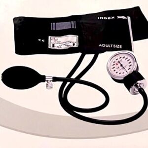 NIB 🩺🫀 BASIC ANEROID ADULT MEDICAL SPHYGMOMANOMETER BLOOD PRESSURE CUFF w/BAG